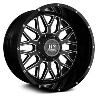 K2 OFFROAD® - K08 WARRIOR Gloss Black with Milled Accents