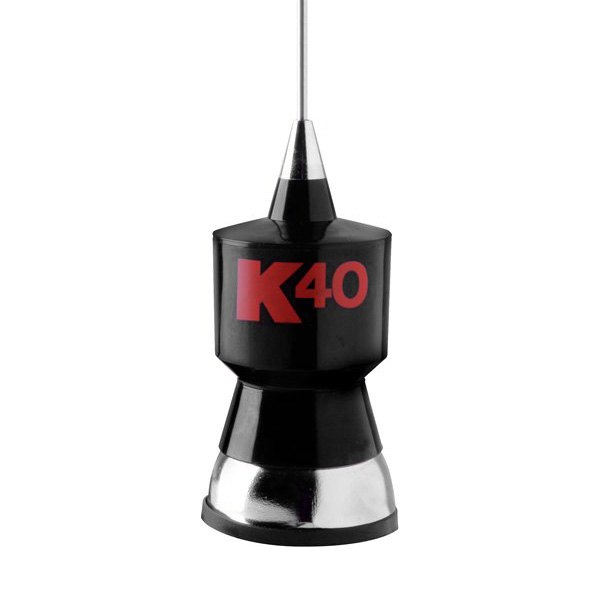 K40® - 57" Stainless Steel CB Antenna Whip Kit with 18' Coaxial Cable