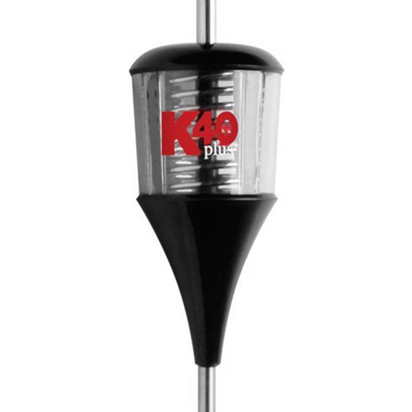 K40® - Plus 49" 6000W Black/Clear CB Antenna with Chrome Coil