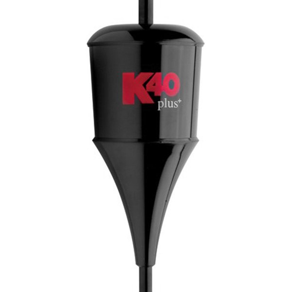 K40® - Plus 49" 6000W Black CB Antenna with Chrome Coil