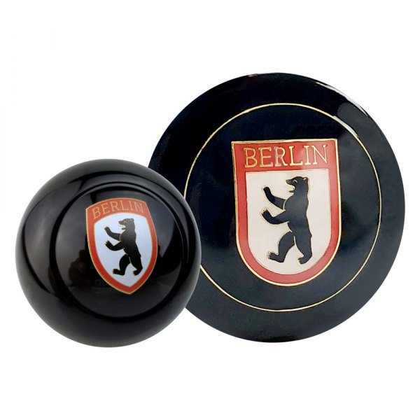 Kaferlab® - Berlin Bear Black Poly Resin Shift Knob with Horn Button