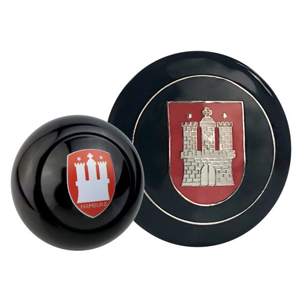 Kaferlab® - Hamburg Black Poly Resin Shift Knob with Horn Button