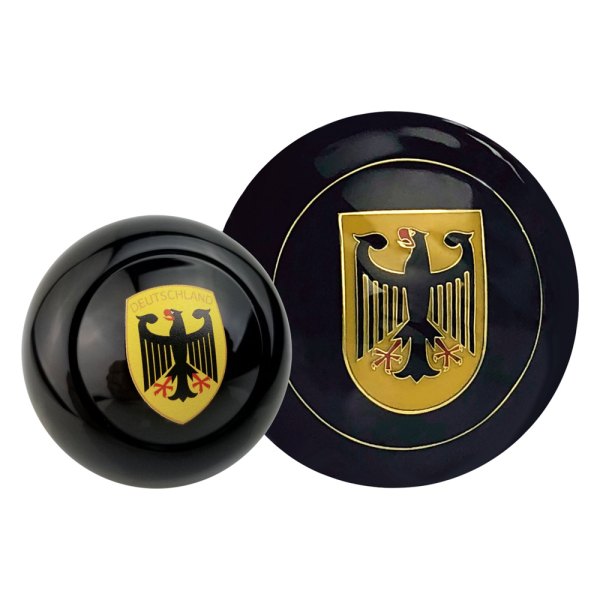 Kaferlab® - Deutschland Black Poly Resin Shift Knob with Horn Button