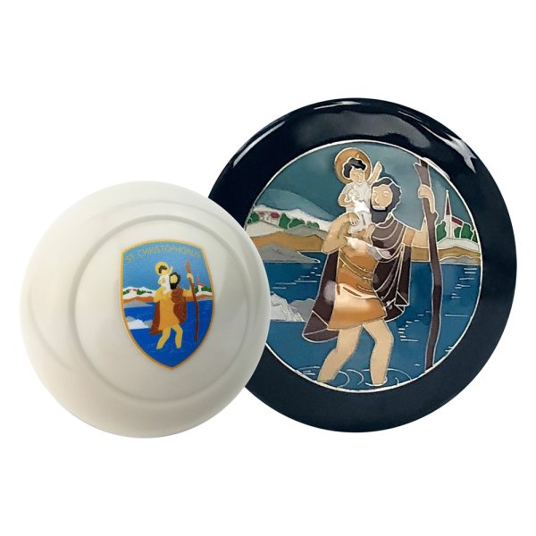 Kaferlab® - St. Christophorus Ivory Poly Resin Shift Knob with Horn Button