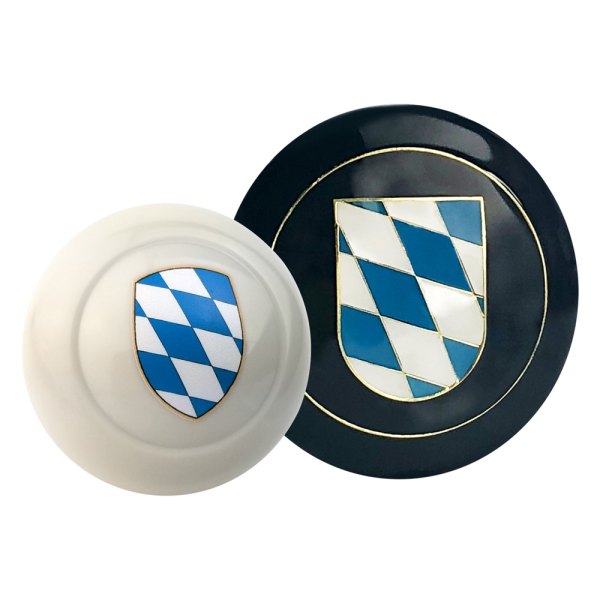 Kaferlab® - Coat of Arms Bavaria Ivory Poly Resin Shift Knob with Horn Button