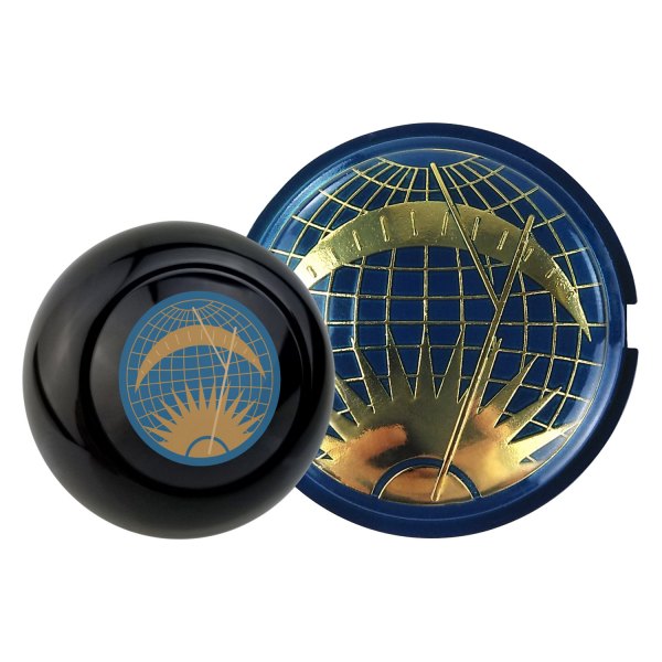 Kaferlab® - Sun & Moon Black Poly Resin Shift Knob with Horn Button