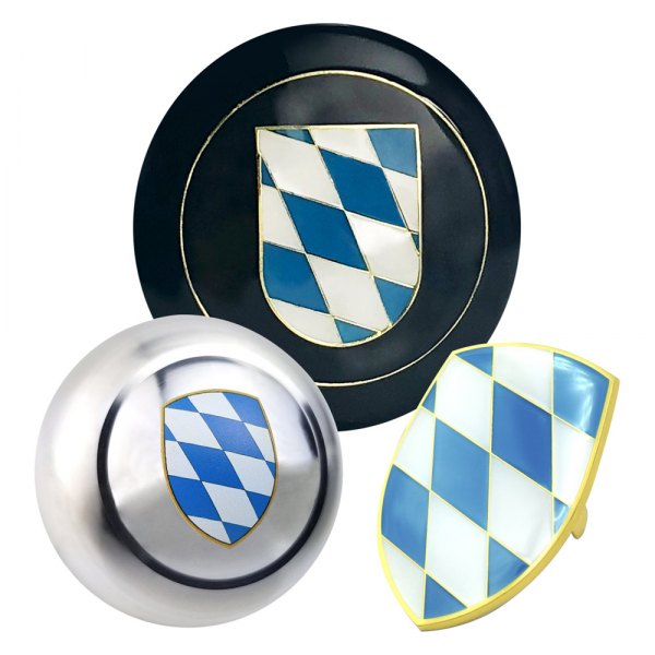 Kaferlab® - Coat of Arms Bavaria Aluminum Shift Knob with Horn Button and Hood Crest