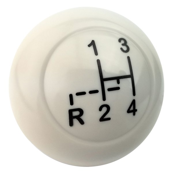 Kaferlab® - 4-Speed Pattern Ivory Poly Resin Shift Knob