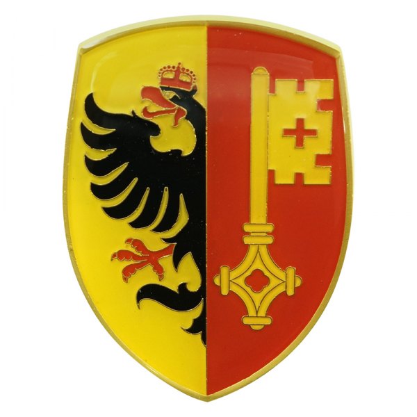 Kaferlab® - "Coat of Arms of Geneva" Crest Hood Badge Emblem