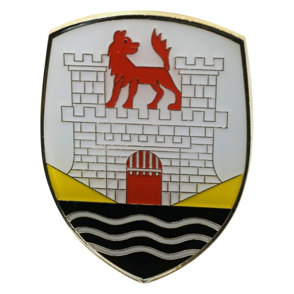 Kaferlab® - "Wolfsburg" Crest Yellow Hood Badge Emblem
