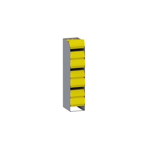 Kargo Master® - Standing Bin Holder with Yellow Bins