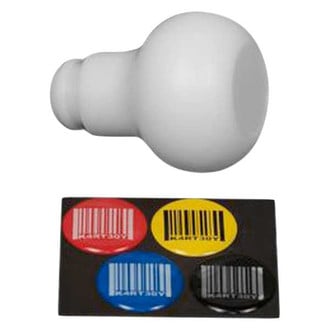 Kartboy® - Manual Knuckle Ball 5-Speed Pattern White Delrin Shift Knob