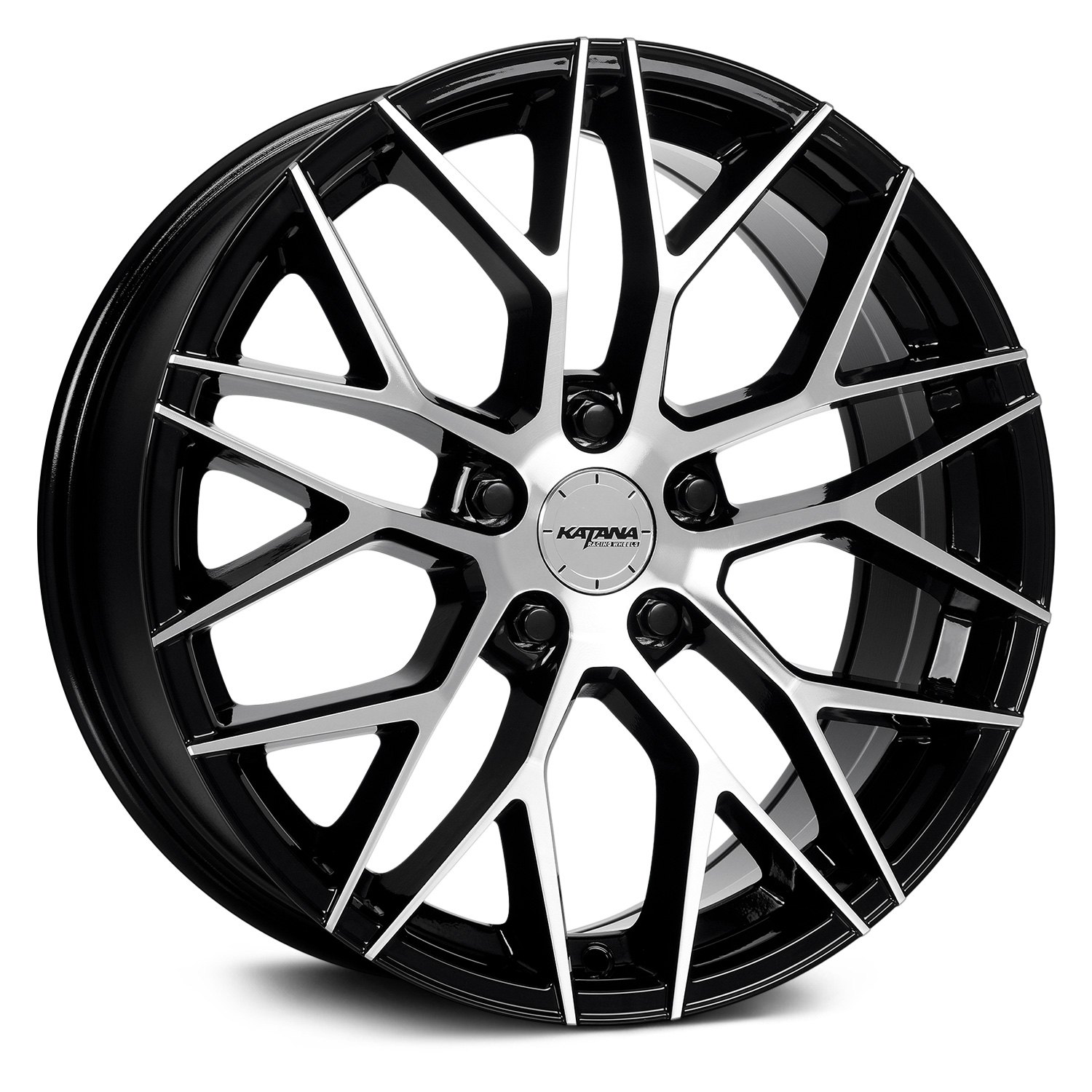 KATANA® KR01 Wheels - Gloss Black with Machined Face Rims
