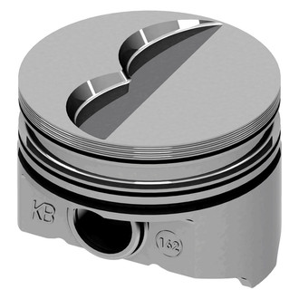 KB Performance® - Signature Series Hypereutectic Flat Top 2V Piston Set with two valve reliefs