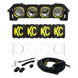 KC HiLiTES® - Flex Era™ Series Combo Beam LED Light Bar with Amber Backlight (10", 20")