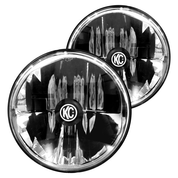 KC HiLiTES® - Gravity 7" Round Chrome LED Headlights