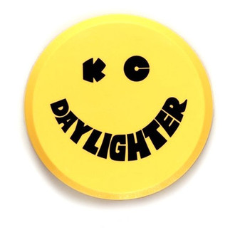 KC HiLiTES® - 6" Round Yellow Plastic Light Cover with Black Smiley Face KC Daylighter Logo for Daylighter, Slimlite, Pro-Sport, HIDs Series