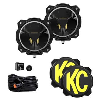 KC HiLiTES® - Gravity™ Titan Series 6" 2x39W Round White/Amber LED Light Kit