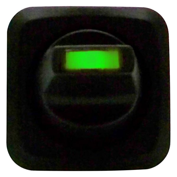  Keep It Clean® - Lever Style Green Square Framed LED Switch