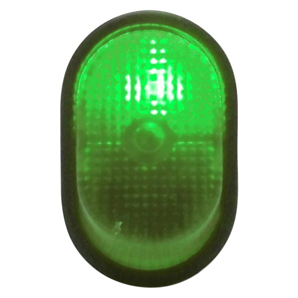  Keep It Clean® - Rocker Green Oval Switch