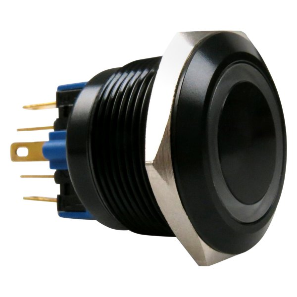  Keep It Clean® - 22 mm Latching Black Anodized Switch