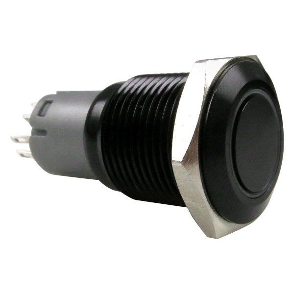  Keep It Clean® - 16 mm Momentary Black Anodized Switch