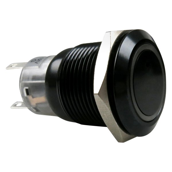  Keep It Clean® - 19 mm Momentary Black Anodized Switch