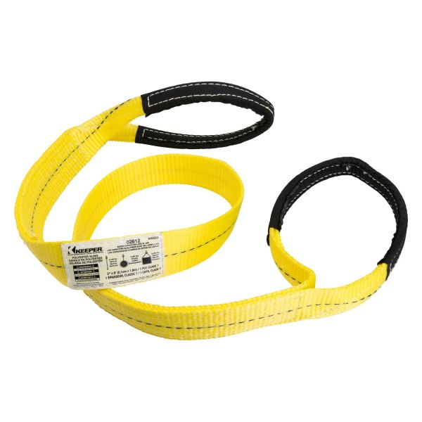 Keeper® - 6' x 2" 1 Ply Flat Loop Lift Sling (9400 lbs / 2480 lbs / 3100 lbs Basket/Chocker/Vertical Rated Capacity)