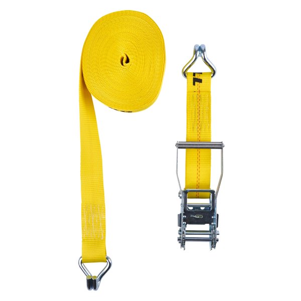 Keeper® - 40' x 2" Commercial Ratchet Tie-Down with Double J Hook (3333 lbs WLL / 10000 lbs Break Strength)