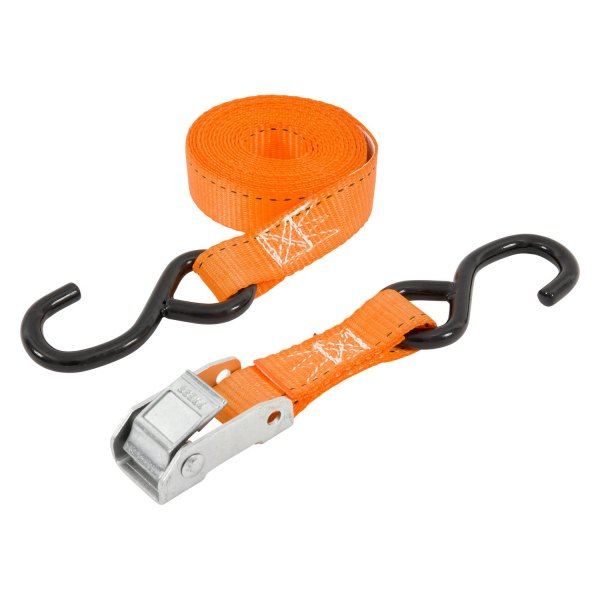Keeper® - 10' x 1" Cam Buckle Tie-Down with Large S Hook (400 lbs WLL / 1200 lbs Break Strength)