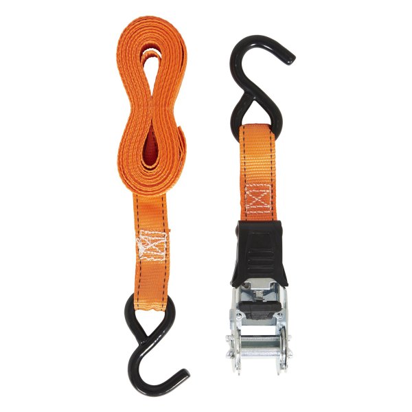 Keeper® - 15' x 1" Ratchet Tie-Down with Large S Hook (500 lbs WLL / 1500 lbs Break Strength)