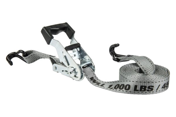 Keeper® - 12' x 1" Ratchet Tie-Down with Double J Hook (1000 lbs WLL / 3000 lbs Break Strength)