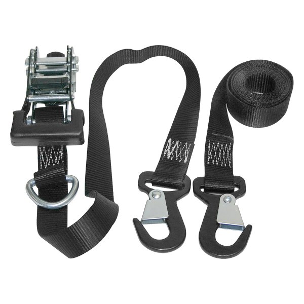 Keeper® - 8' x 1-1/4" Open Molded Ratchet Tie-Down with Coated Snap (1000 lbs WLL / 3000 lbs Break Strength)