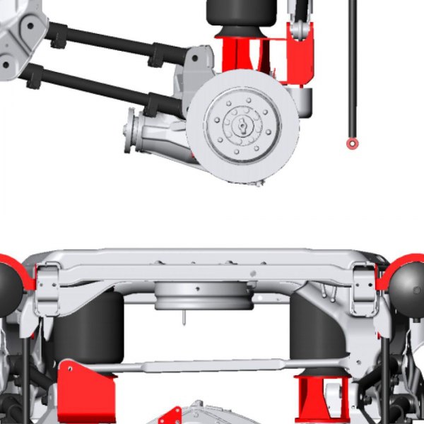  Kelderman® - Rear 4-Link Air Suspension Lift Kit