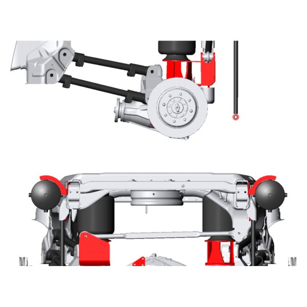  Kelderman® - Rear 4-Link Air Suspension Lift Kit