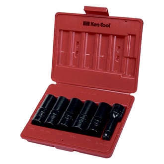 Ken-Tool® - 6-piece Thick and Thin Flip Socket Set
