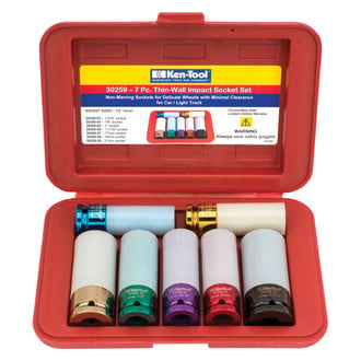 Ken-Tool® - 7-piece Thin Wall Impact Socket Set