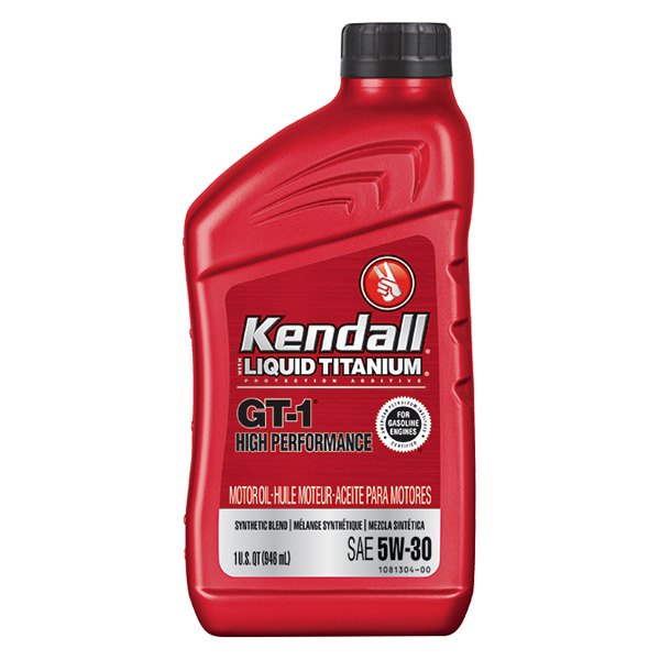 Kendall® - GT-1 High Performance™ SAE 5W-30 Conventional Motor Oil, 1 Quart