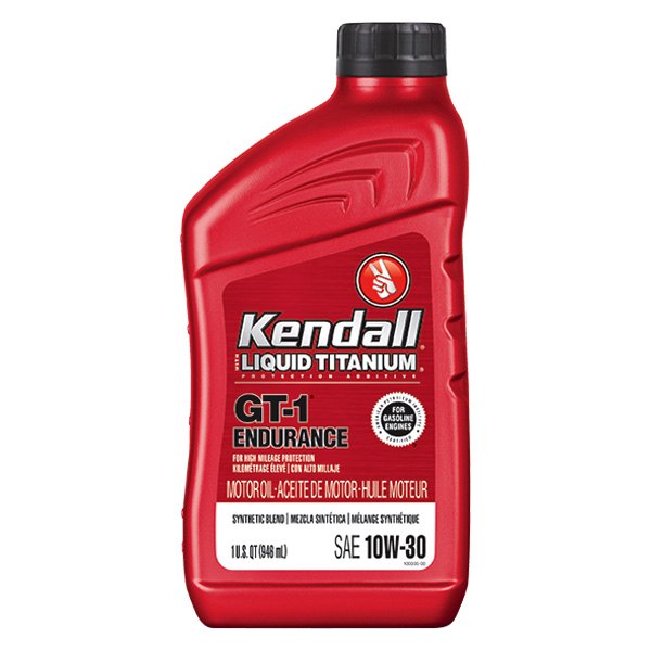 Kendall® - GT-1™ SAE 10W-30 Synthetic Blend Motor Oil, 1 Quart
