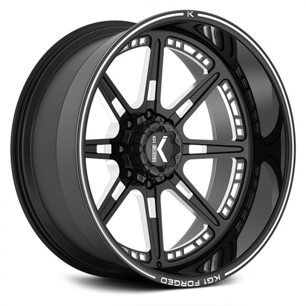KG1 FORGED® - KC007 COMPASS Gloss Black with Milled Accents