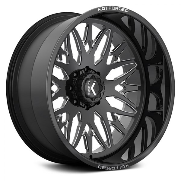 KG1 FORGED® - KC014 TRIDENT Gloss Black with Milled Accents