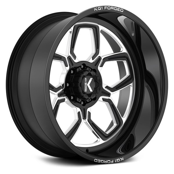 KG1 FORGED® - KC016 GEAR-5 Gloss Black with Milled Accents