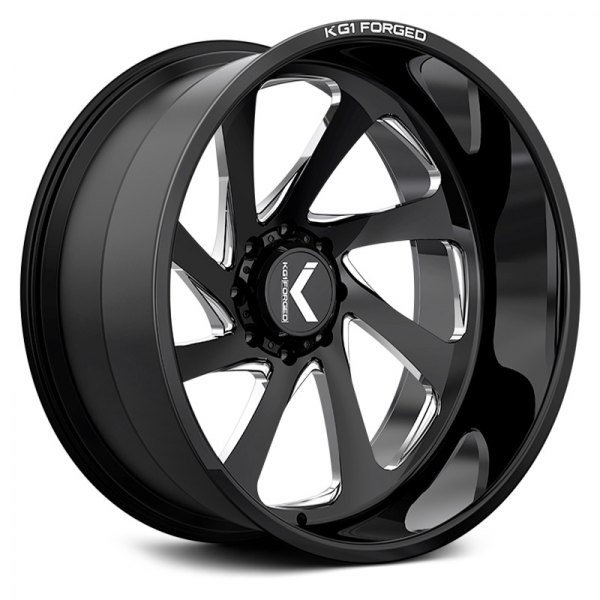 KG1 FORGED® - KC020 SWOOP Gloss Black with Milled Accents