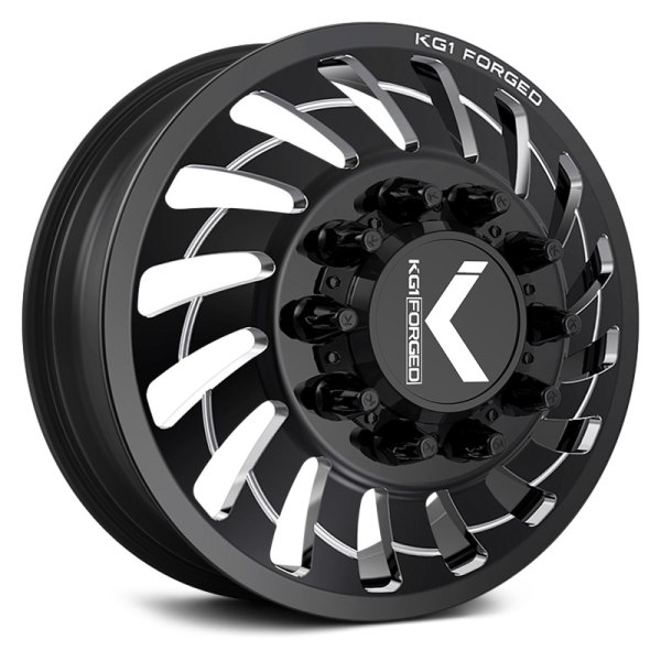KG1 FORGED® - KD005 RAZOR Gloss Black with Milled Accents