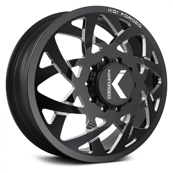KG1 FORGED® - KD008 ORBITAL Gloss Black with Milled Accents