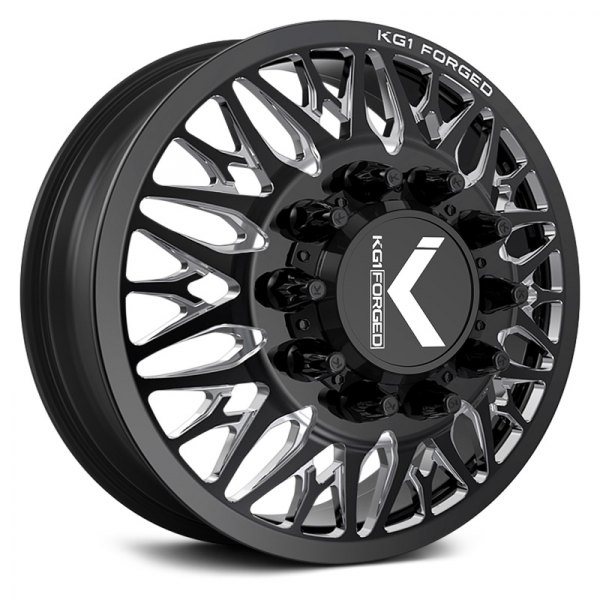 KG1 FORGED® - KD014 TRIDENT-D Gloss Black with Milled Accents