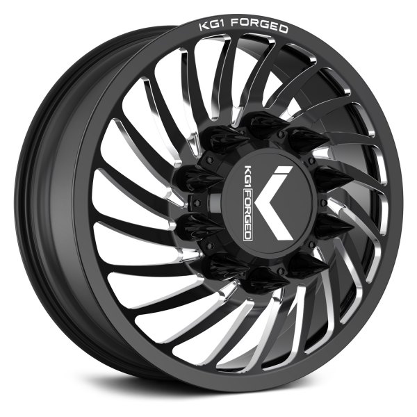 KG1 FORGED® - KD023 BENDER-D Gloss Black with Milled Accents