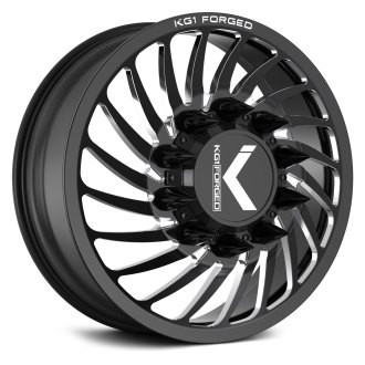 ブレードブラック 305g 320mm 98inc KG1 FORGED® KD023 BENDER-D Wheels - Gloss Black with Milled