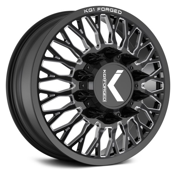 KG1 FORGED® - KD049 JACKED-D Gloss Black with Milled Accents