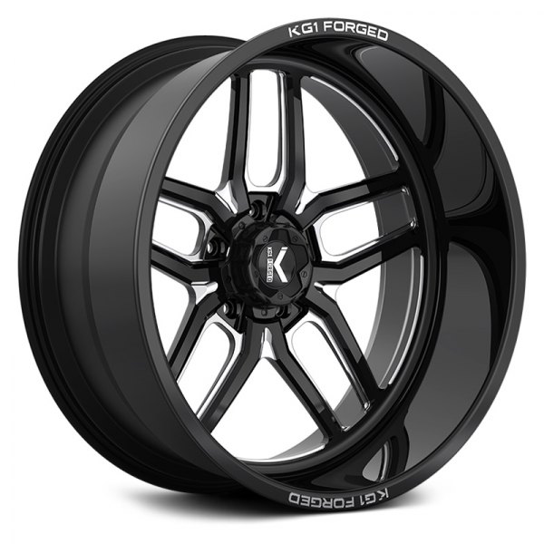 KG1 FORGED® - KF002 ARISTO 5 Gloss Black with Milled Accents